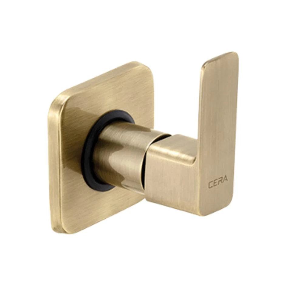 Cera Basin Area Stop Valve Ruby F1005351BA - Antique Brass