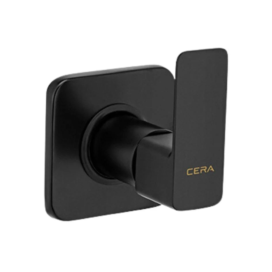 Cera Basin Area Stop Valve Ruby F1005351MB - Black Matt