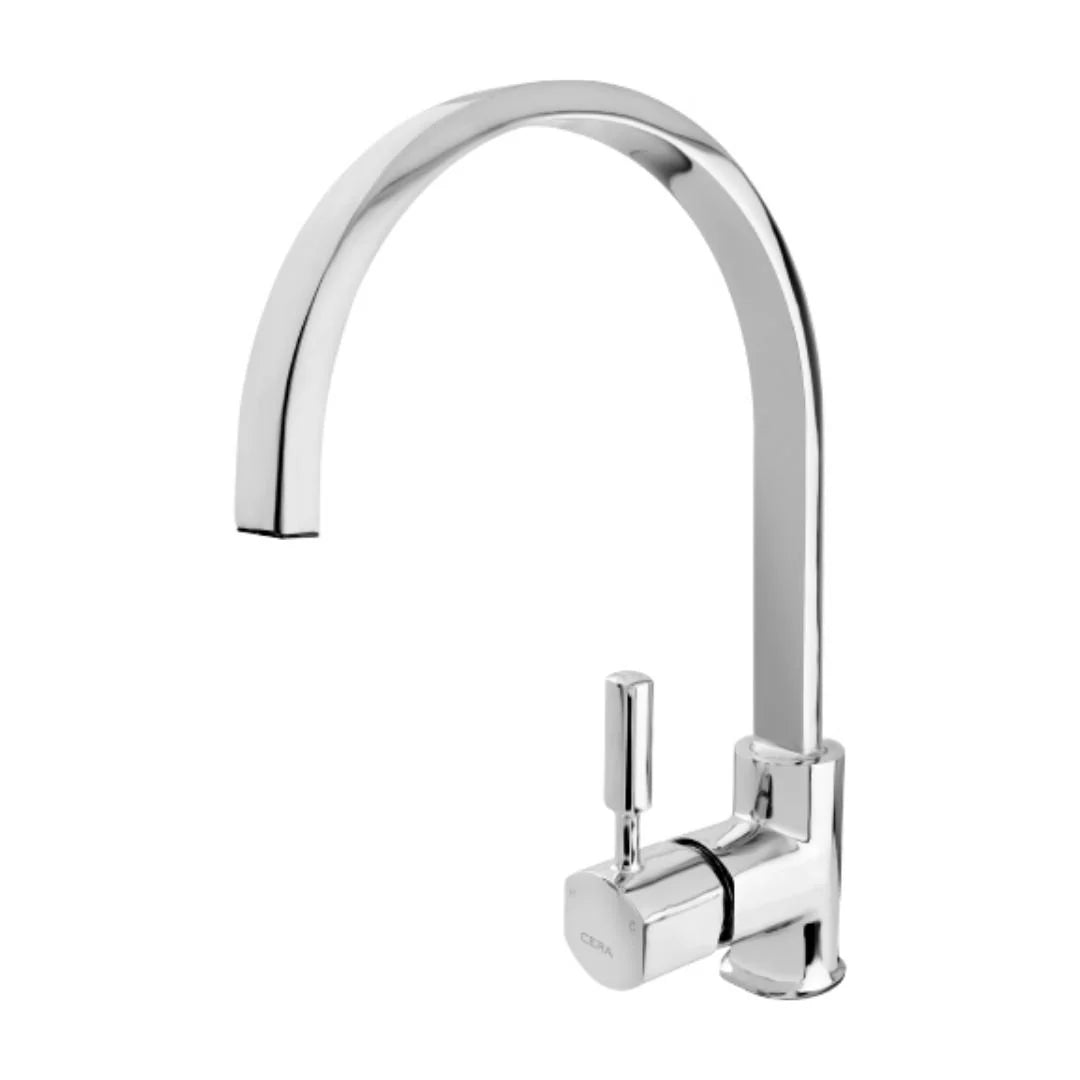 Cera Table Mounted Regular Kitchen Sink Mixer Gayle F1014551 with Swinging Spout in Chrome Finish