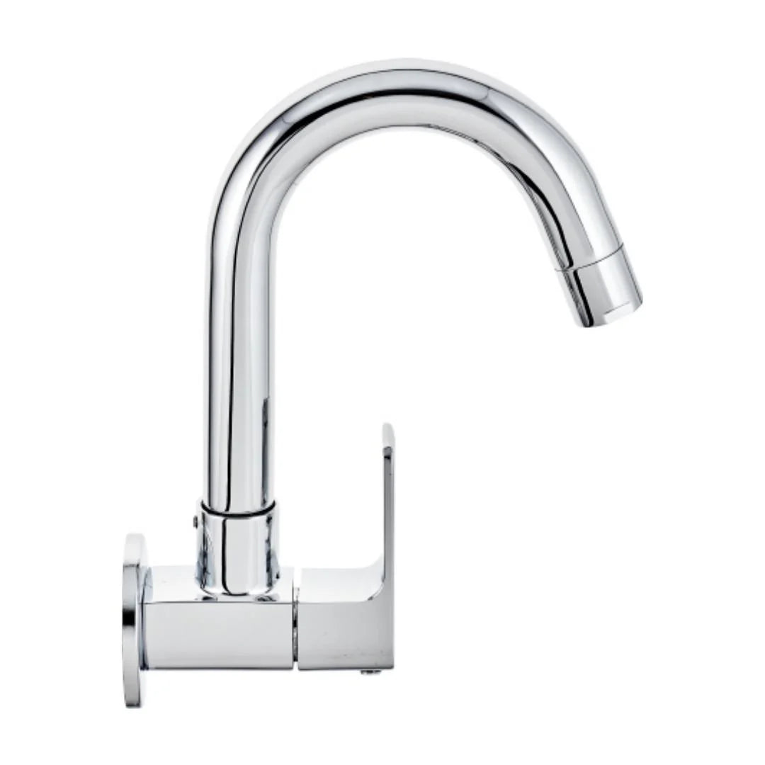 Cera Wall Mounted Regular Kitchen Sink Tap Chelsea F1016251 with Swinging Spout in Chrome Finish