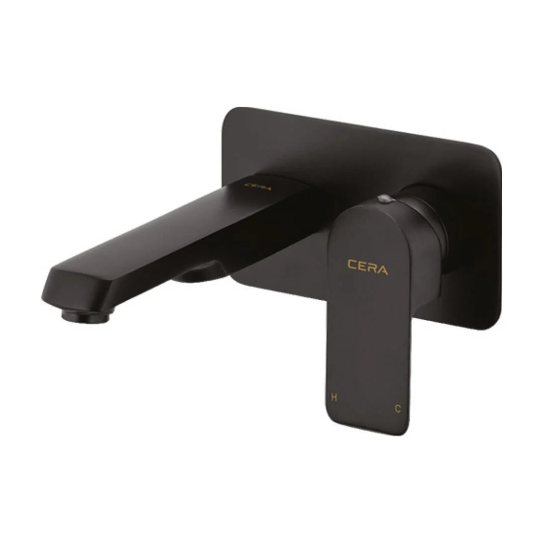 Cera Wall Mounted Basin Mixer Chelsea F1016473MB - Black Matt