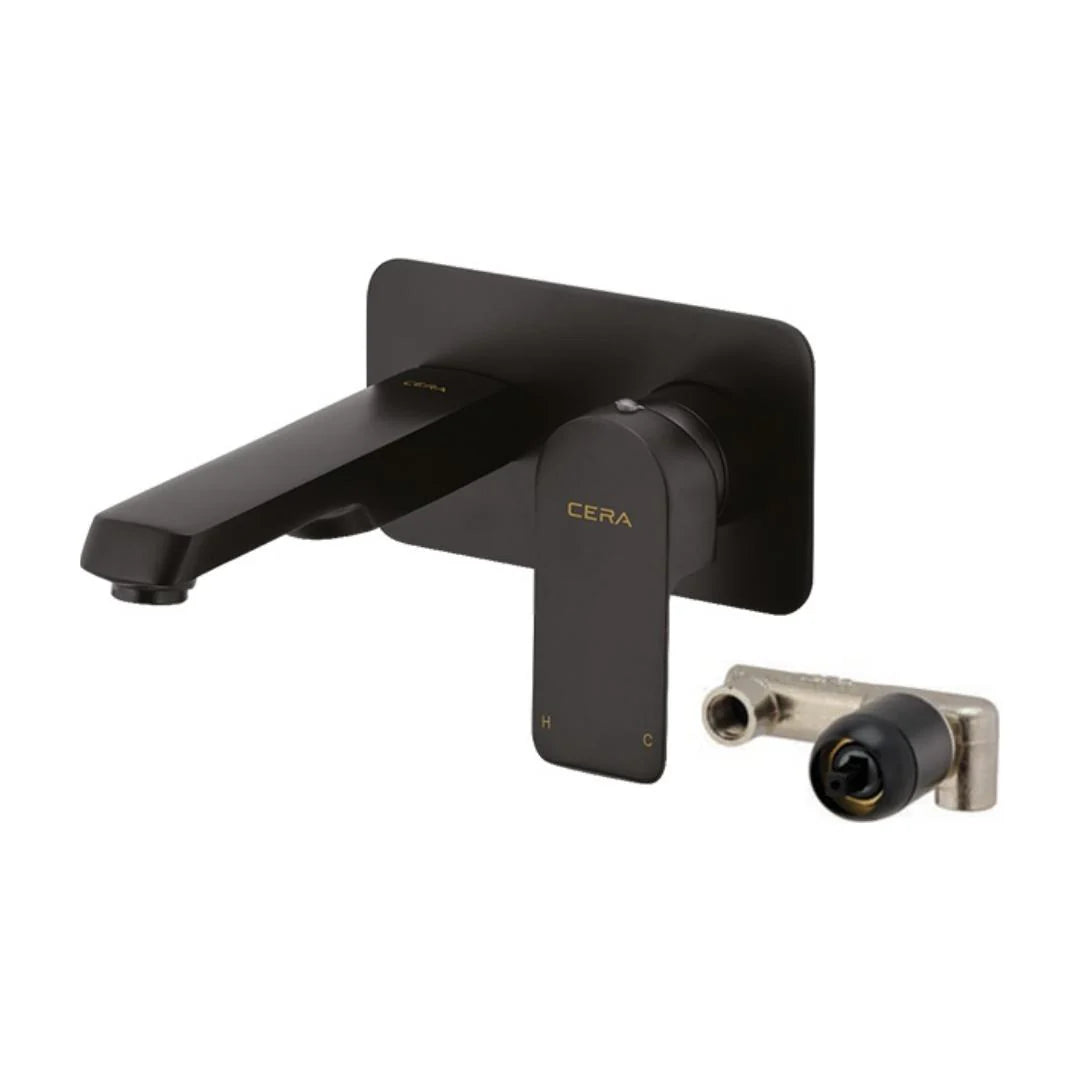 Cera Wall Mounted Basin Mixer Chelsea F1016473MB - Black Matt