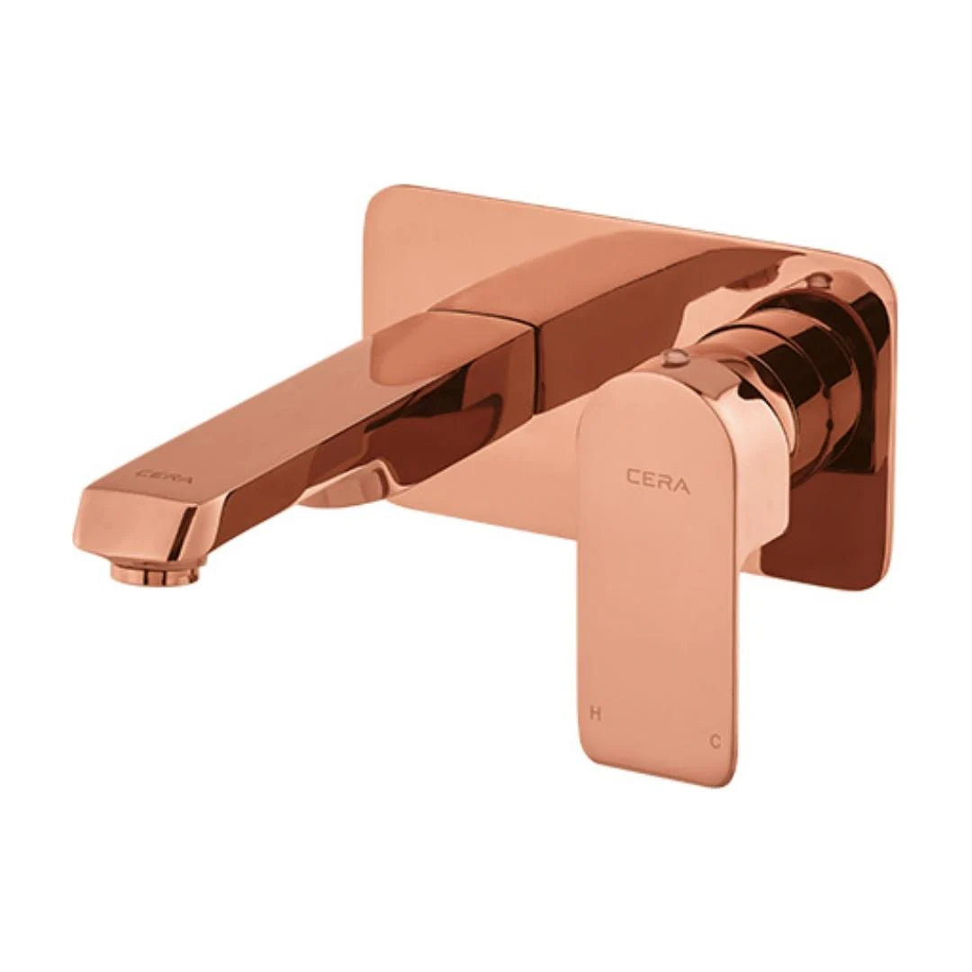 Cera Wall Mounted Basin Mixer Chelsea F1016473RG - Rose Gold