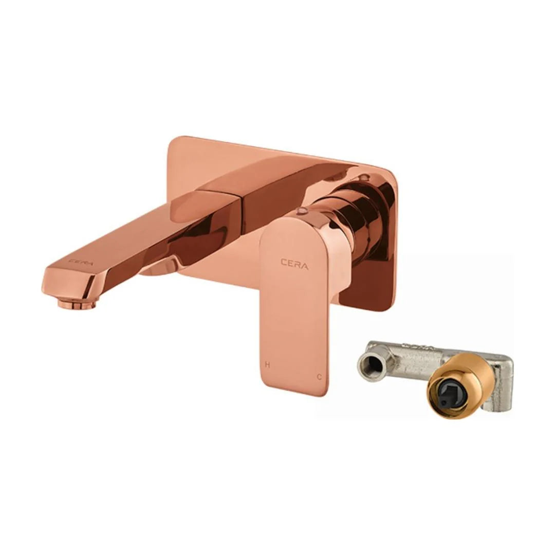 Cera Wall Mounted Basin Mixer Chelsea F1016473RG - Rose Gold