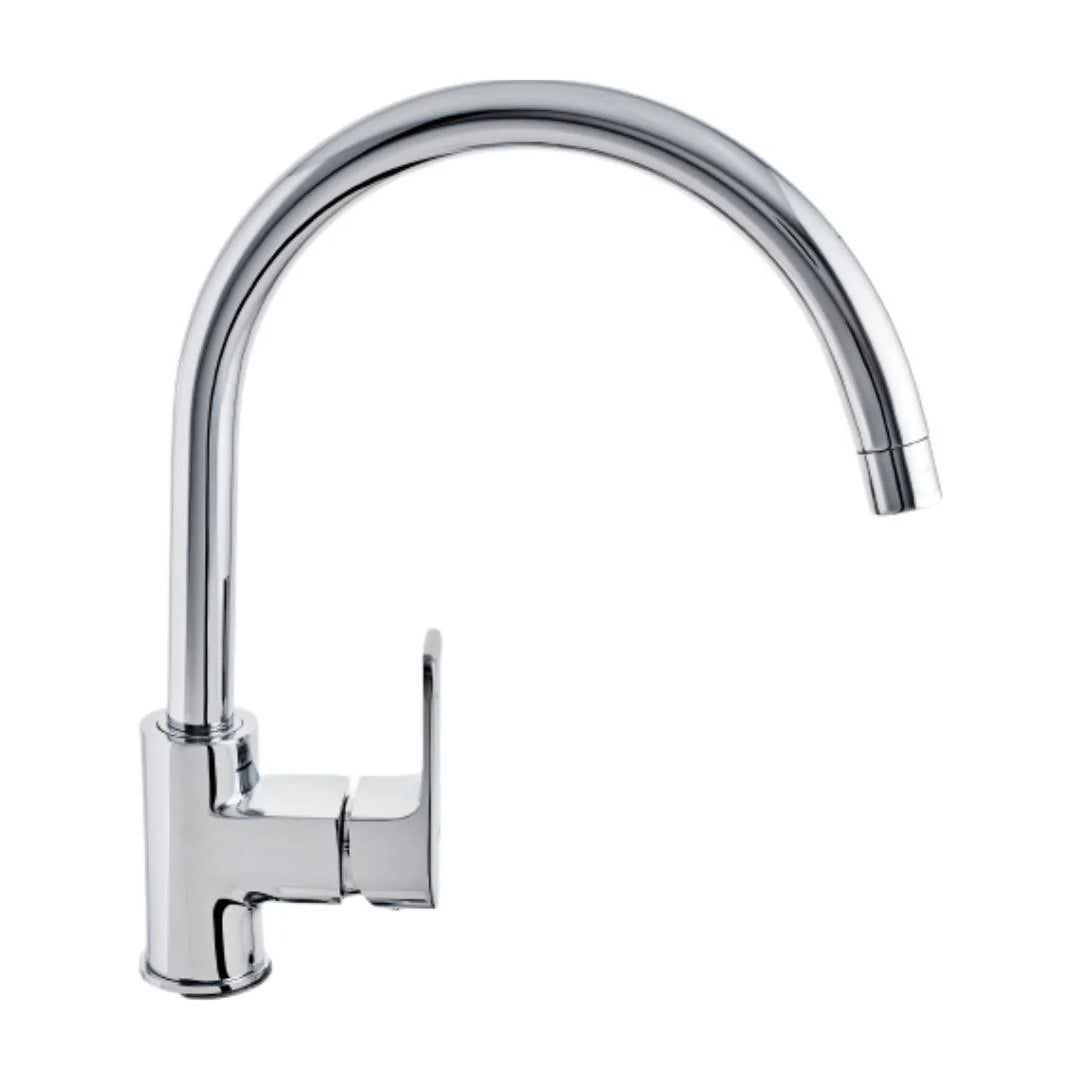 Cera Table Mounted Regular Kitchen Sink Mixer Chelsea F1016551 with Swinging Spout in Chrome Finish