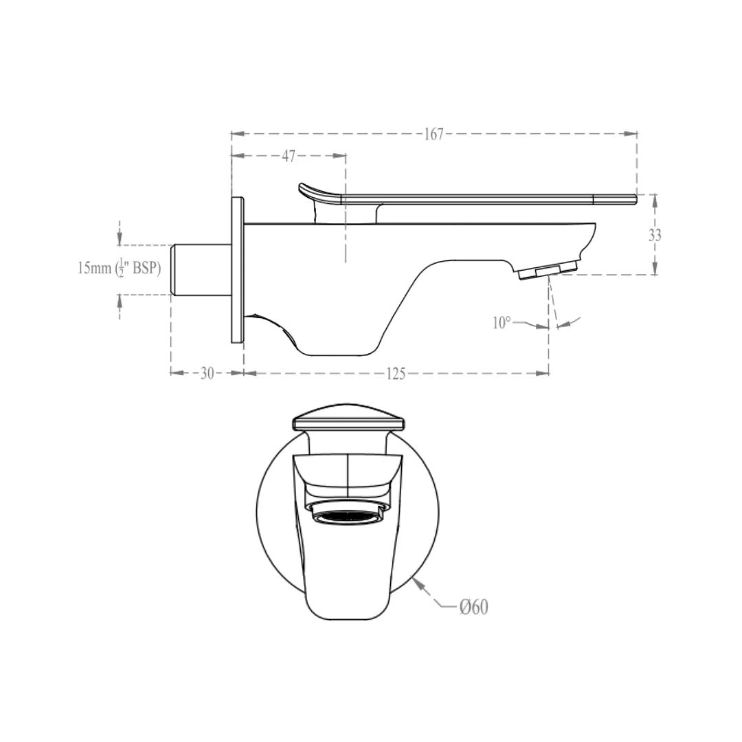 Cera WC Area Bib Tap Brooklyn F1018151MB - Black Matt