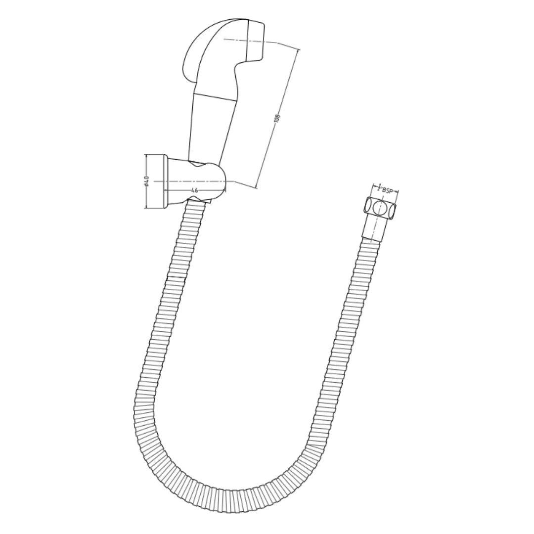 Hindware Health Faucet Addons F160001 - Chrome