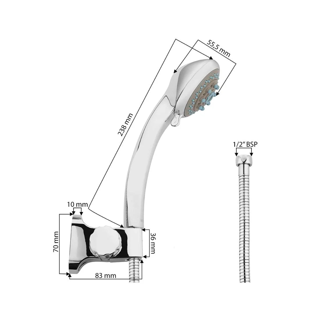 Hindware Multi Flow Hand Shower Urban Collection F160009 - Chrome