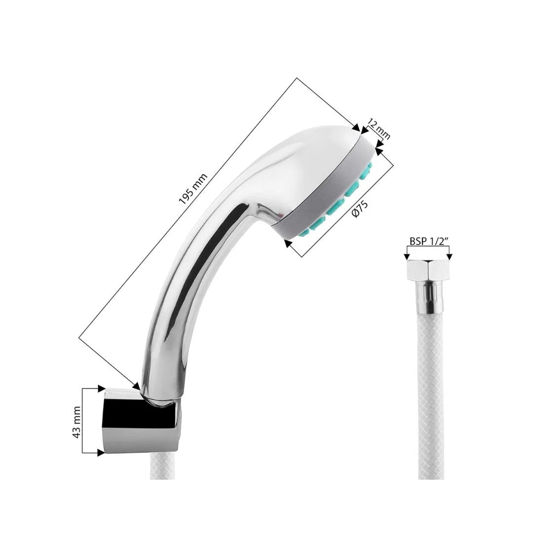 Hindware Single Flow Hand Shower Neo Classic Collection F160026 - Chrome