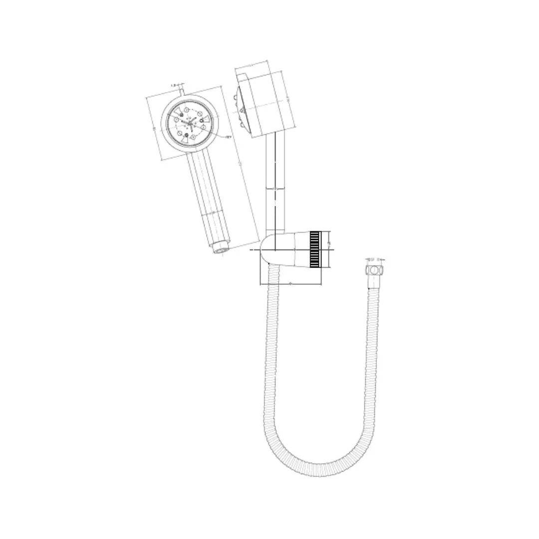 Hindware Multi Flow Hand Shower Urban Collection F160031 - Chrome