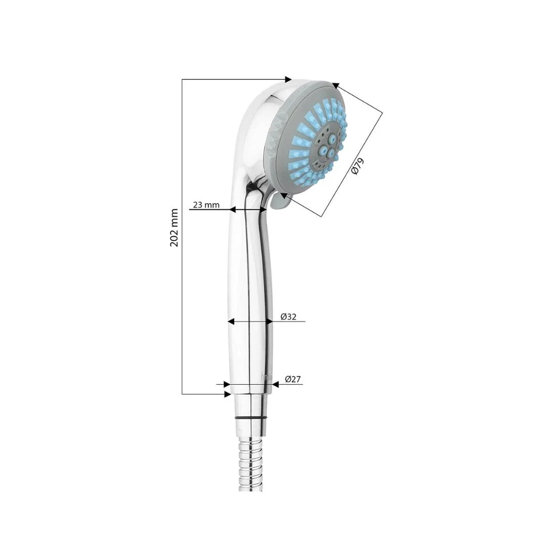 Hindware Multi Flow Hand Shower Urban Collection F160046 - Chrome