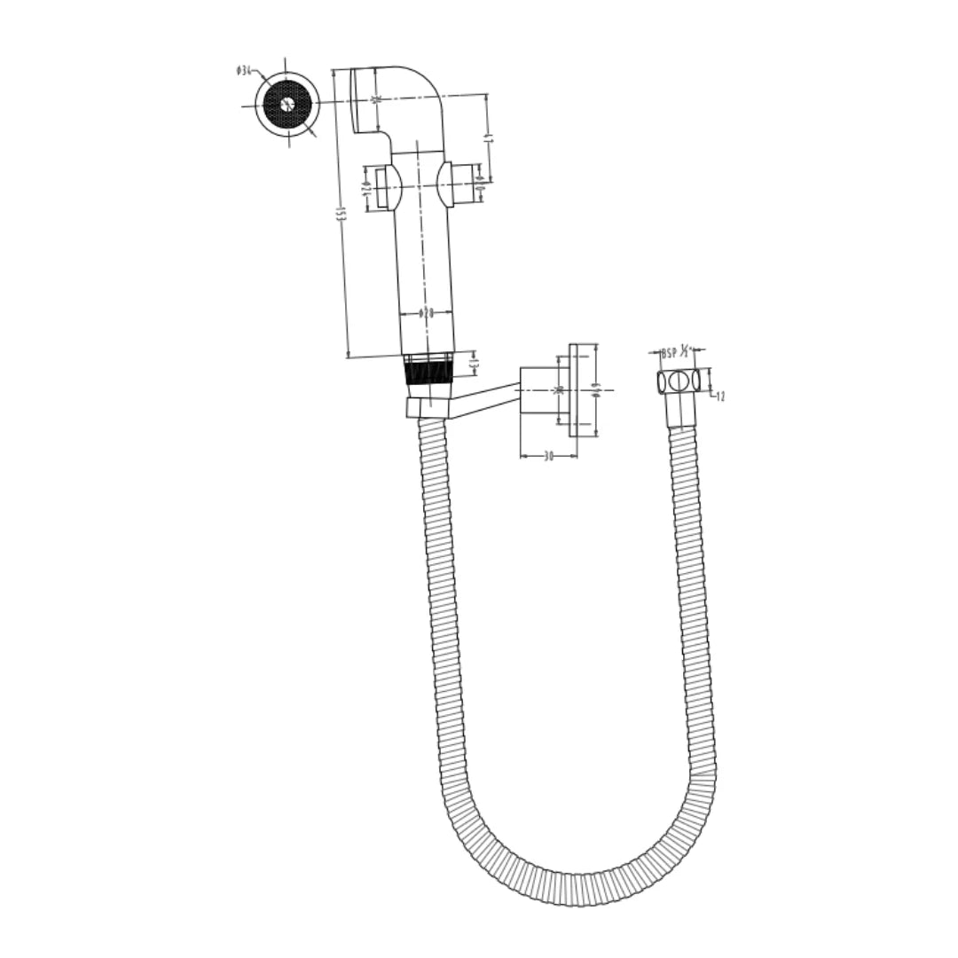 Hindware Health Faucet Addons F160059 - Chrome