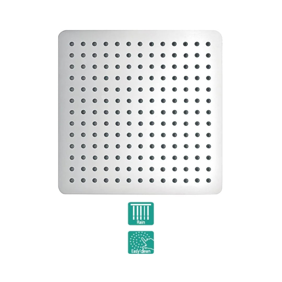 Hindware Single Flow Overhead Shower Geometric Collection F160062 - Stainless Steel