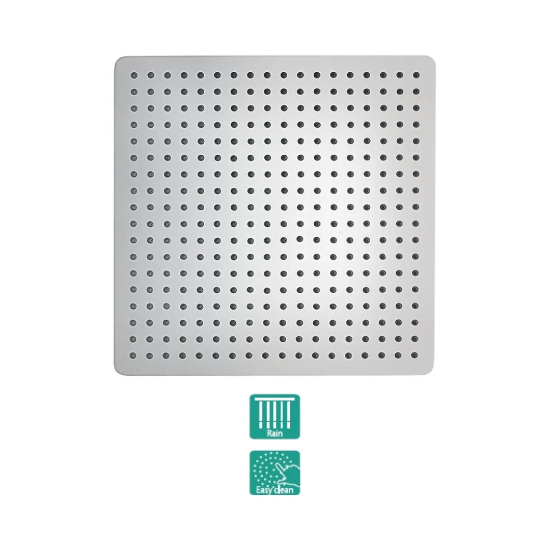 Hindware Single Flow Overhead Shower Geometric Collection F160064 - Stainless Steel