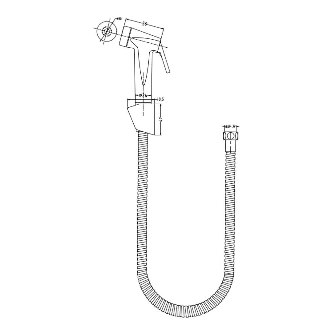 Hindware Health Faucet Addons F160110 - Chrome