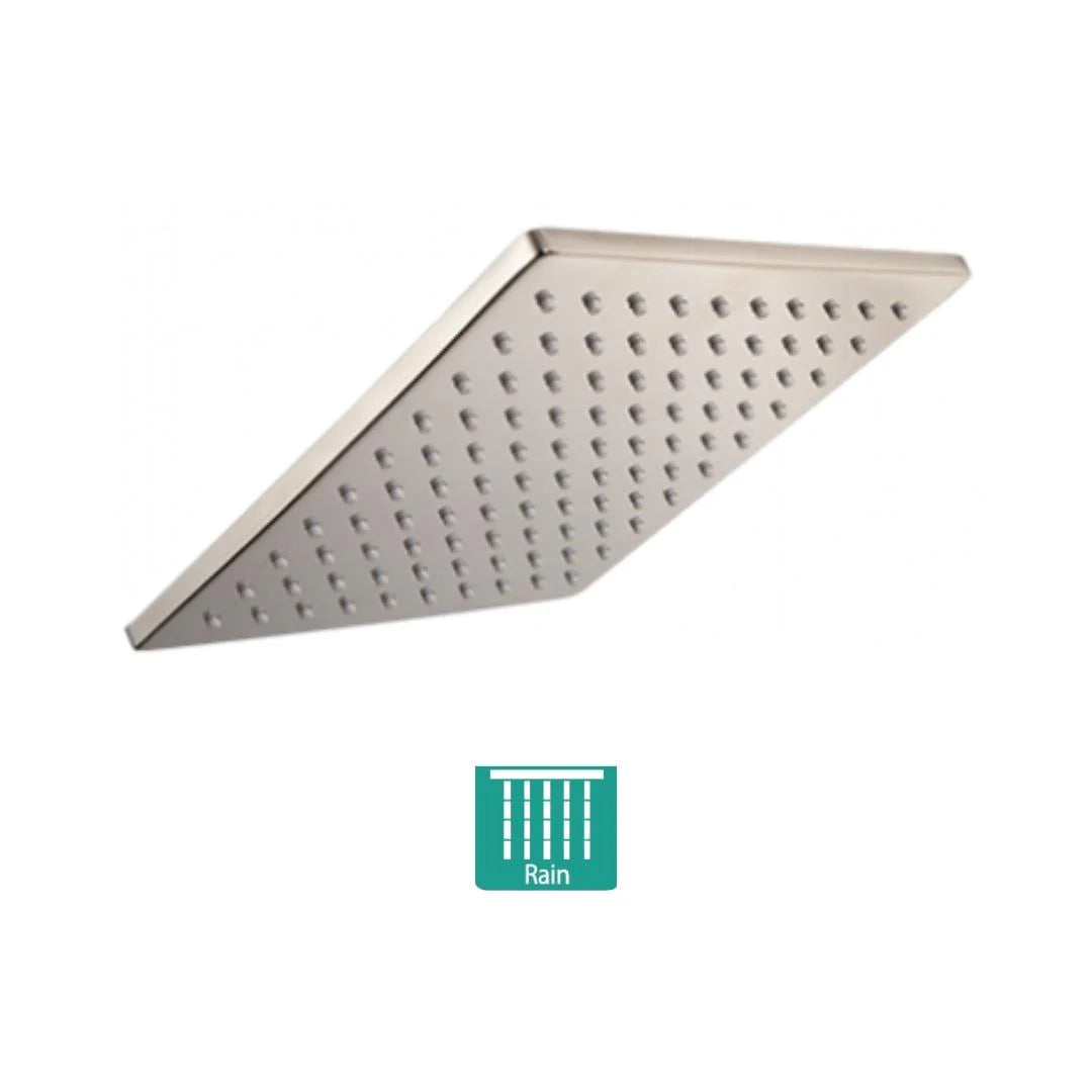 Hindware Single Flow Overhead Shower Geometric Collection F160146 - Stainless Steel