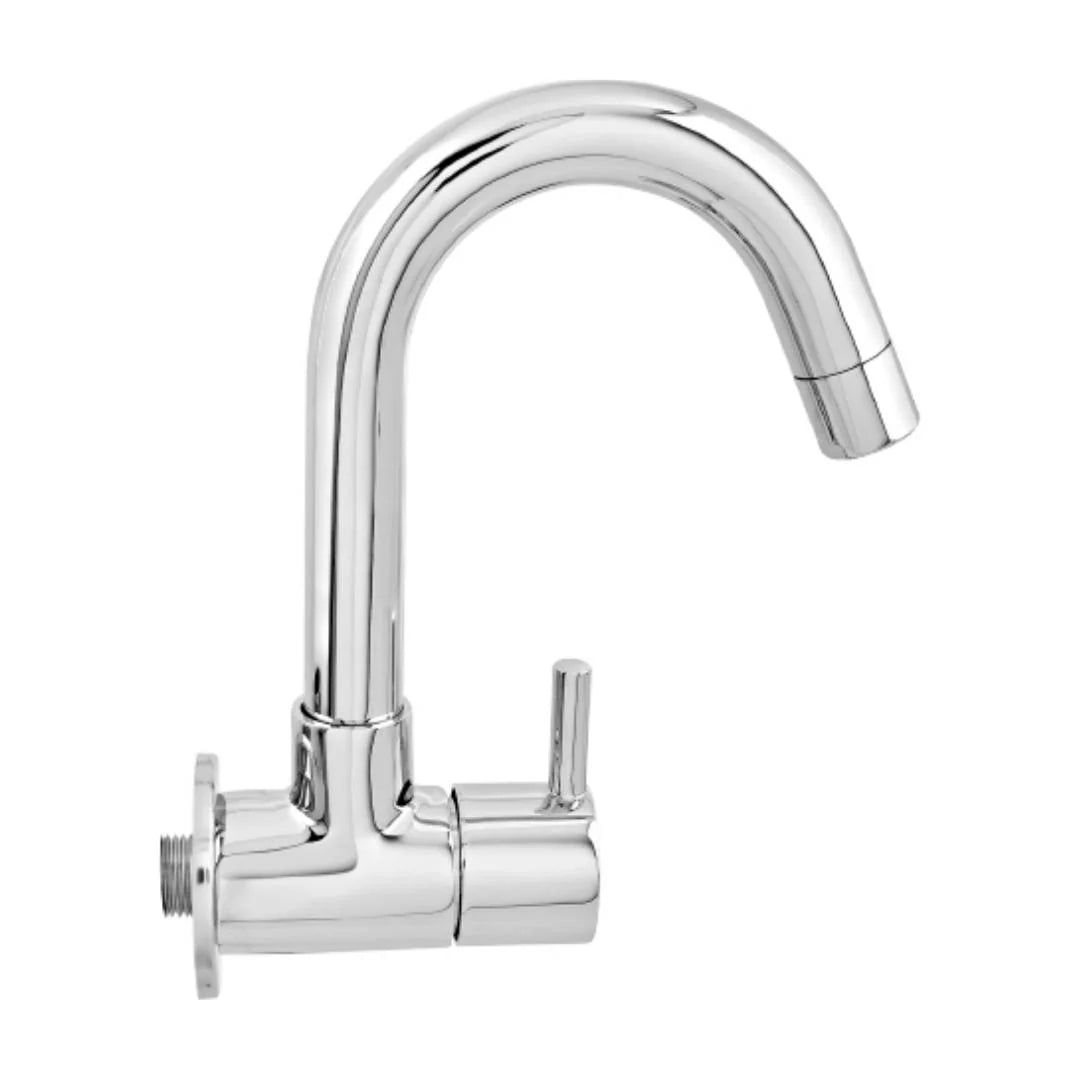 Cera Wall Mounted Regular Kitchen Sink Tap Fountain F2013251 with Swinging Spout in Chrome Finish