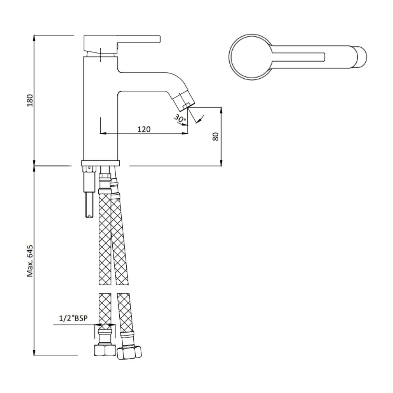 Hindware Table Mounted Regular Basin Mixer Flora F280010 - Chrome