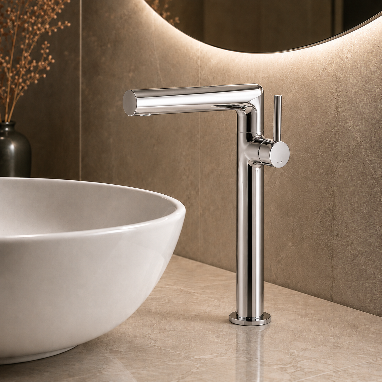 SERVEO REGALIA SERIES GRACE TALL BASIN MIXER SV6102-CHROME