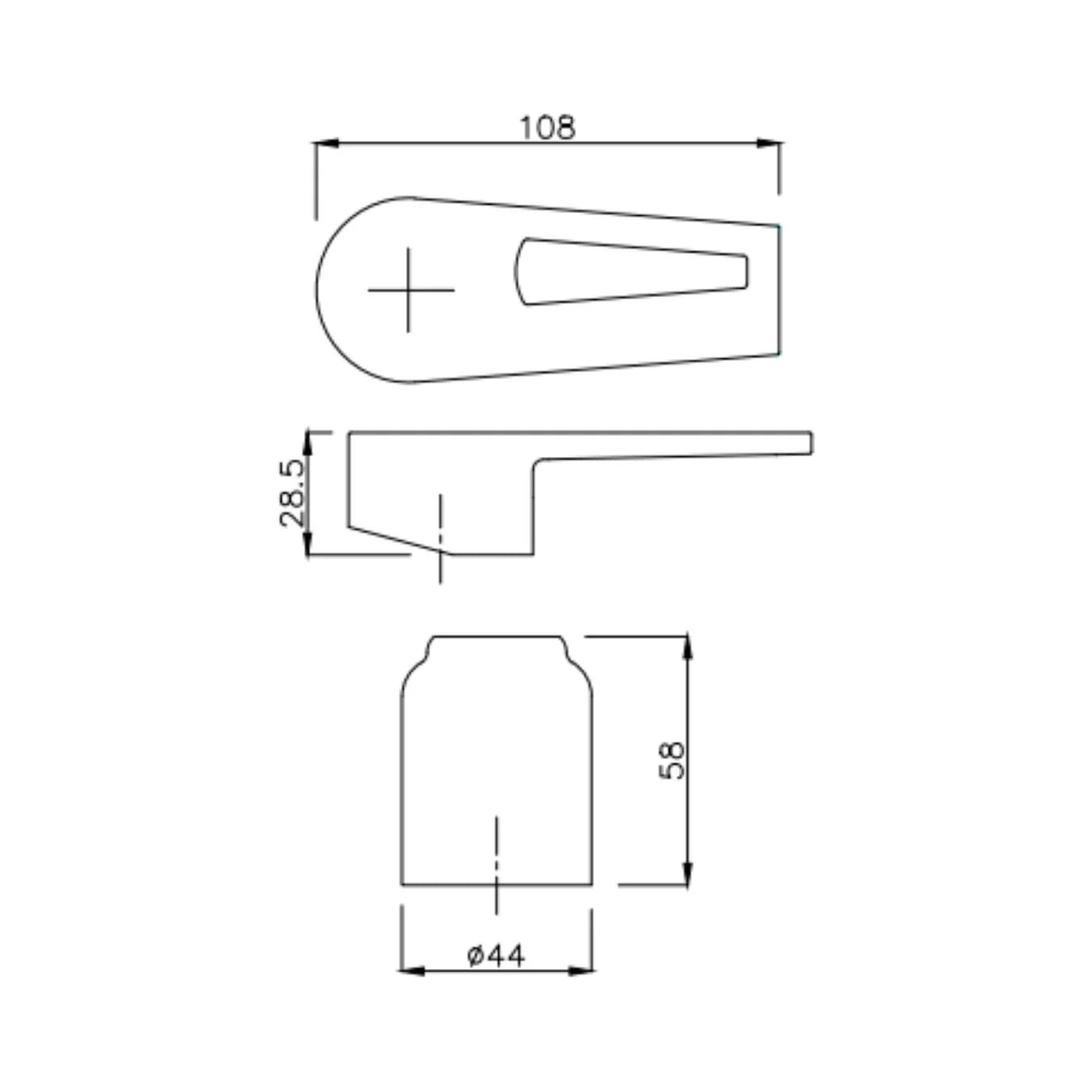 Hindware Wall Mounted Basin Mixer Fluid F320013 - Chrome