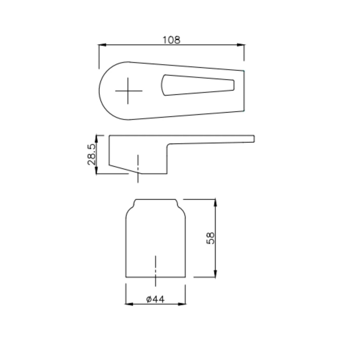 Hindware Wall Mounted Basin Mixer Fluid F320013 - Chrome