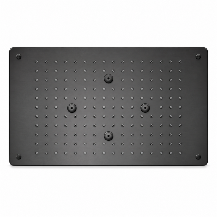 SERVEO CEILING MOUNTED 2 WAY MULTI- FUNCTION RAINFALL, MIST 15X10 INCHES  SV7152-MB-MATT BLACK