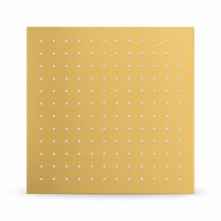 SERVEO CEILING MOUNTED BRASS RAIN SHOWER 8X8 INCHES SV7801-BG-BRUSH GOLD