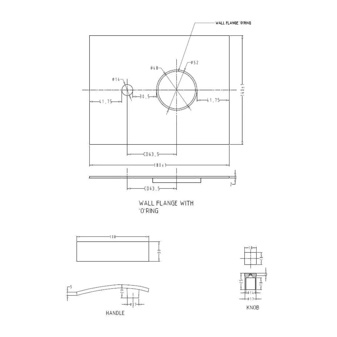 Hindware 2 Way Diverter Monroe F460015 - Chrome Finish