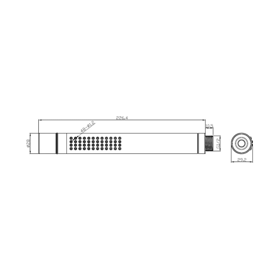 Hindware Multi Flow Hand Shower Glamour Collection F500007 - Chrome