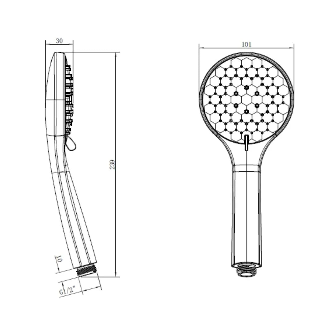 Hindware Multi Flow Hand Shower Urban Collection F500009 - Chrome