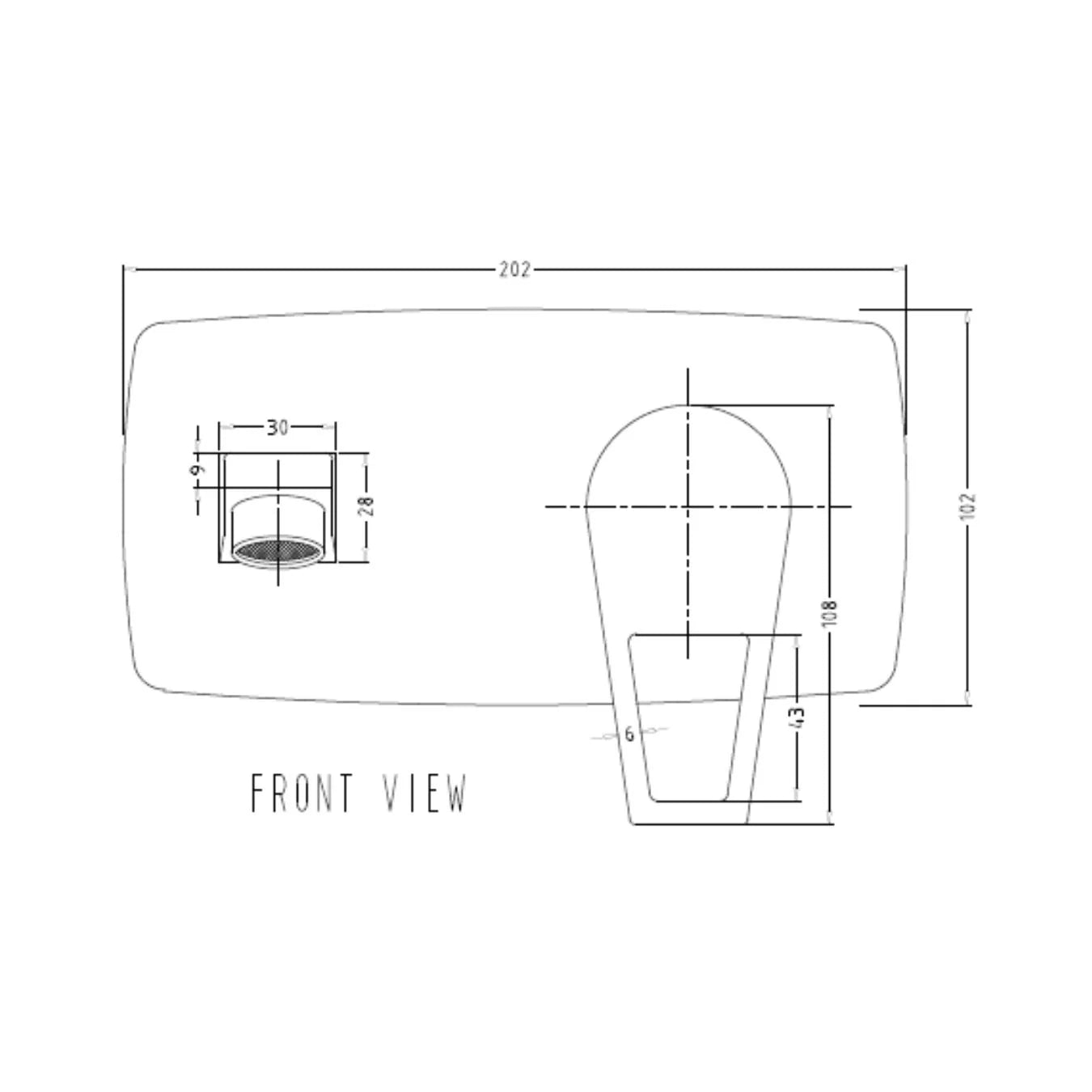 Hindware Wall Mounted Basin Mixer Aspiro F570035 - Chrome