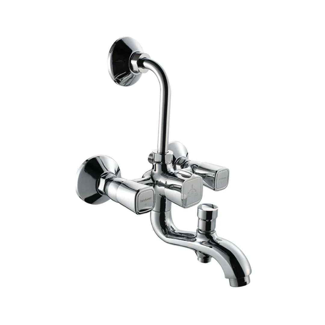 Hindware 3 Way Wall Mixer Dove F740022 - Chrome Finish