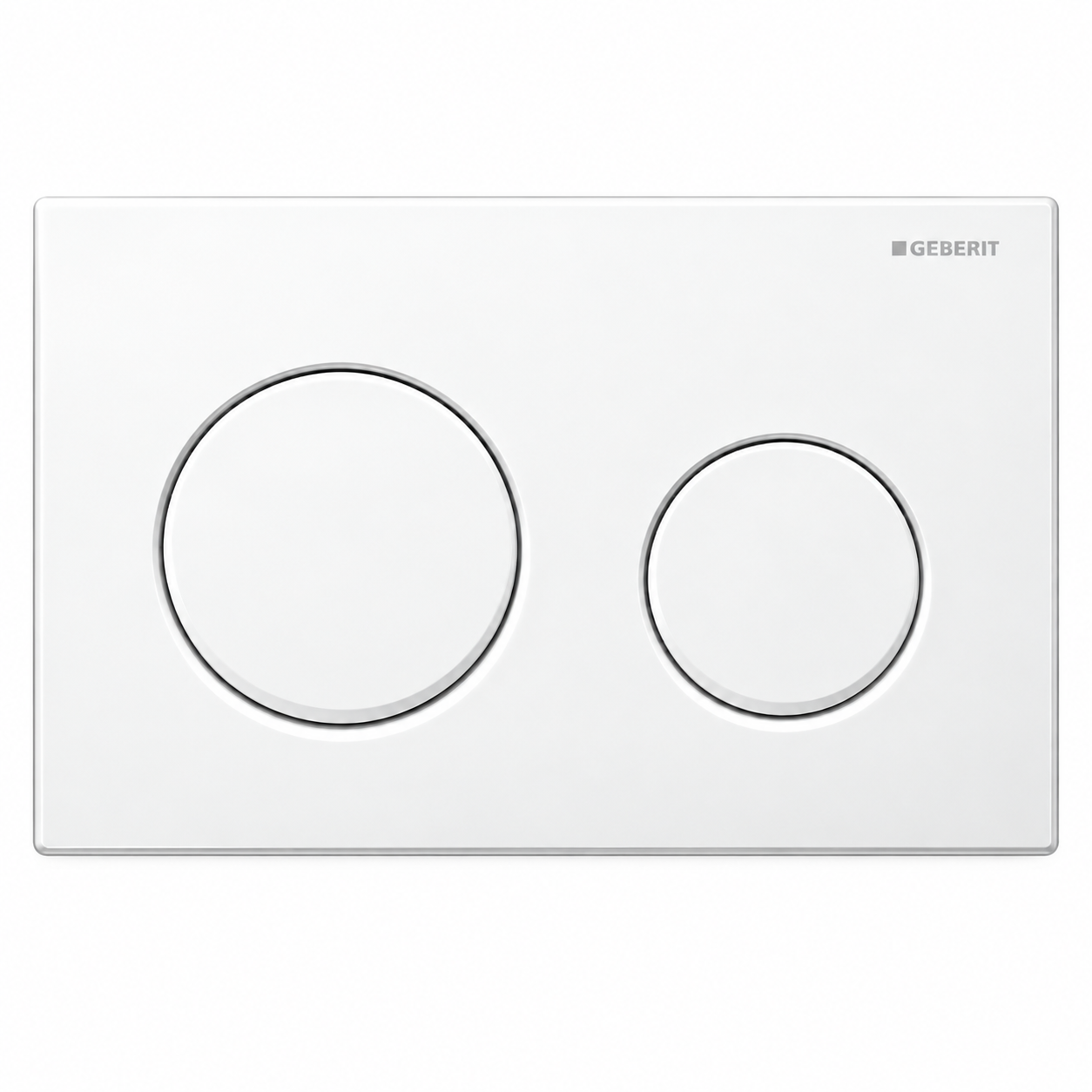 GEBERIT ACTUATOR ALPHA 25 ROUND FLUSH PLATE -WHITE