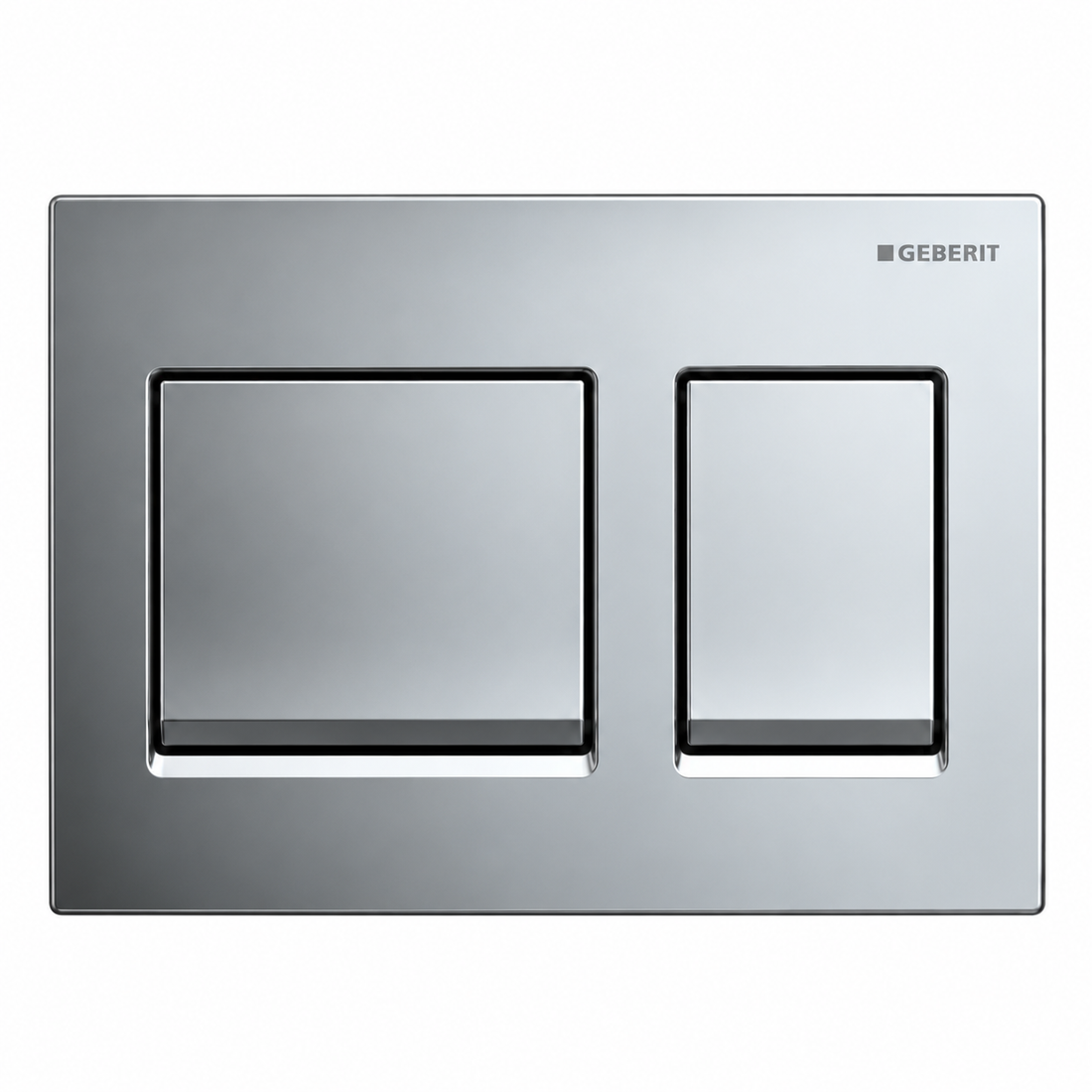 GEBERIT ACTUATOR ALPHA 25 SQUARE FLUSH PLATE-CHROME