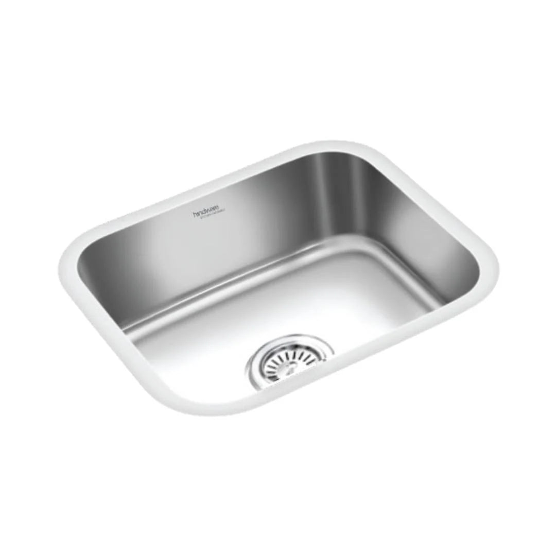 Hindware Stainless Steel Sink Undermount Series SINGLE BOWL FLAMINGO UM 22 x 18 ( 22 x 18 inches ) - Matt