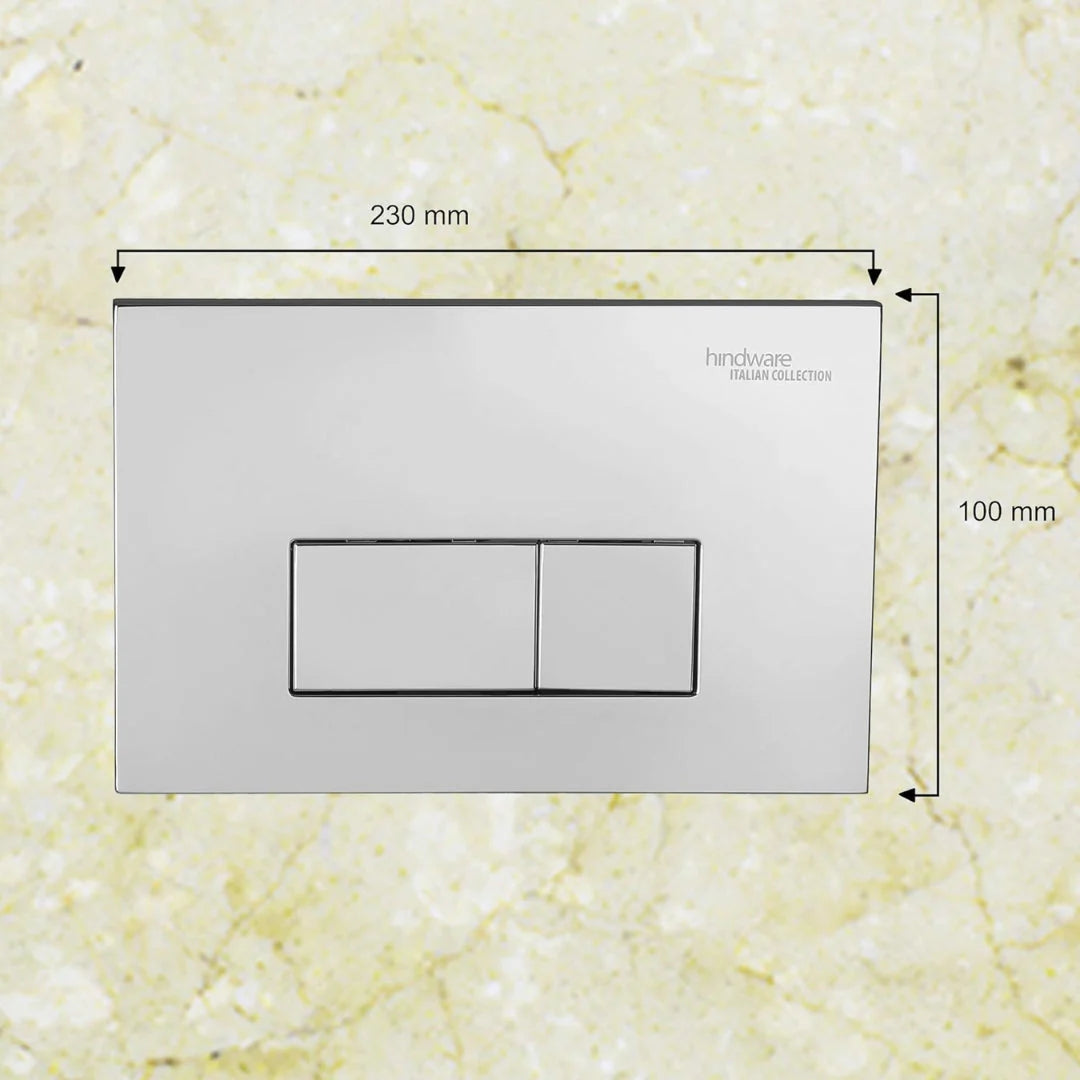 Hindware Flush Plate LOOP - Chrome