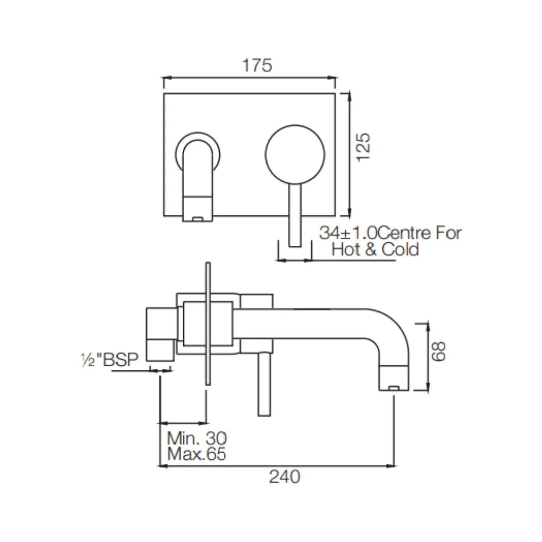 Jaquar 1 Way Diverter Florentine FLR-CHR-5135 High Flow - Chrome Finish