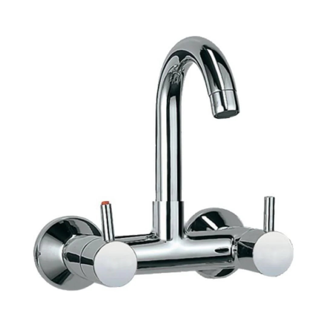 Jaquar Wall Mounted Regular Kitchen Sink Mixer Florentine FLR-5309N with Swinging Spout in Chrome Finish