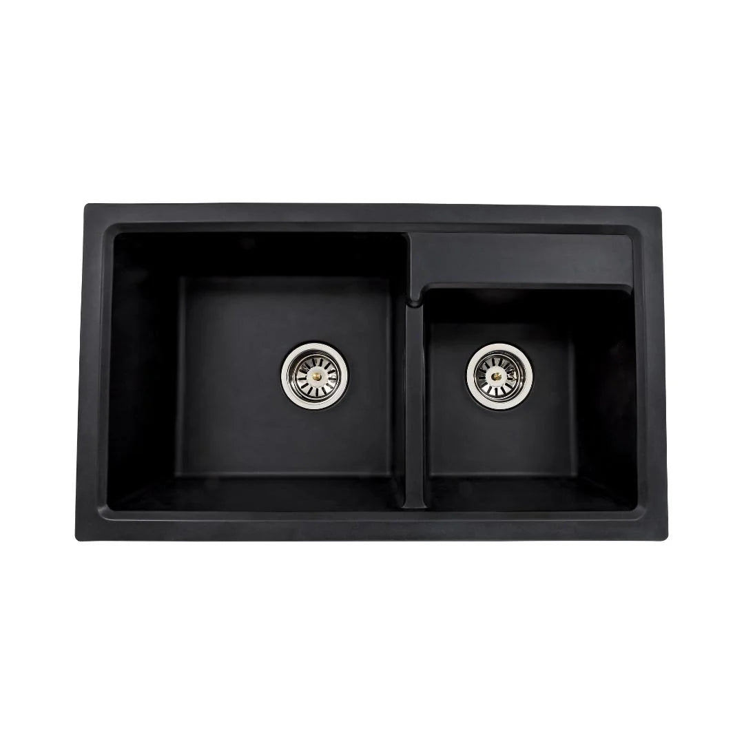 Hindware Quartz Sink Garnet GARNET 31 X 18 X 8.3 ( 31 x 18 inches ) - Black