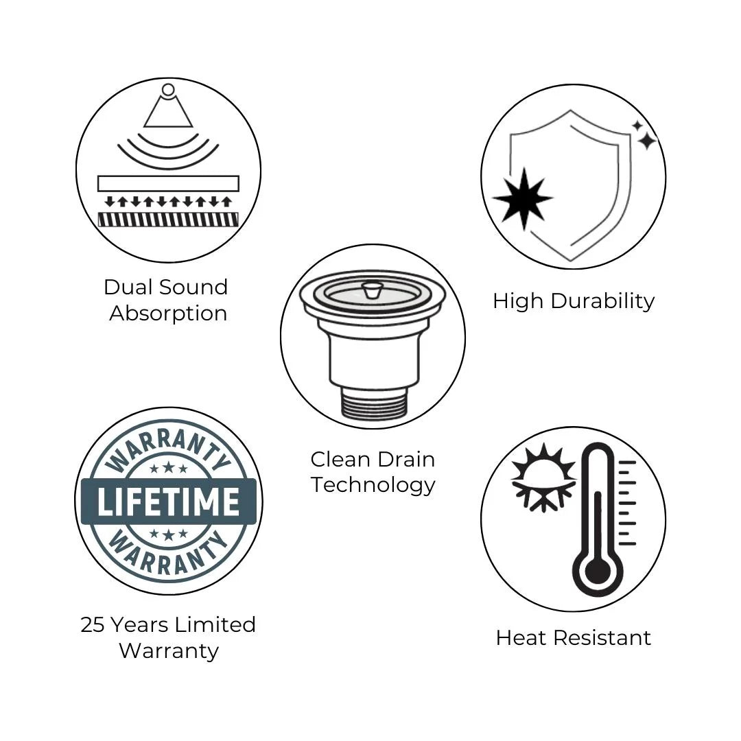 Hindware Quartz Sink Garnet GARNET 31 X 18 X 8.3 ( 31 x 18 inches ) - Eros