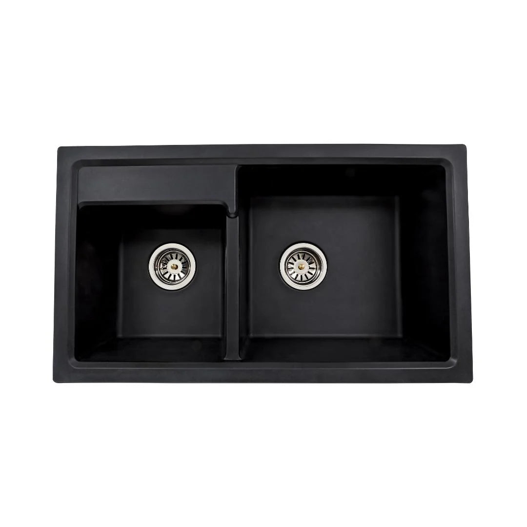 Hindware Quartz Sink Garnet GARNET 34 X 20 X 8 ( 34 x 20 inches ) - Black