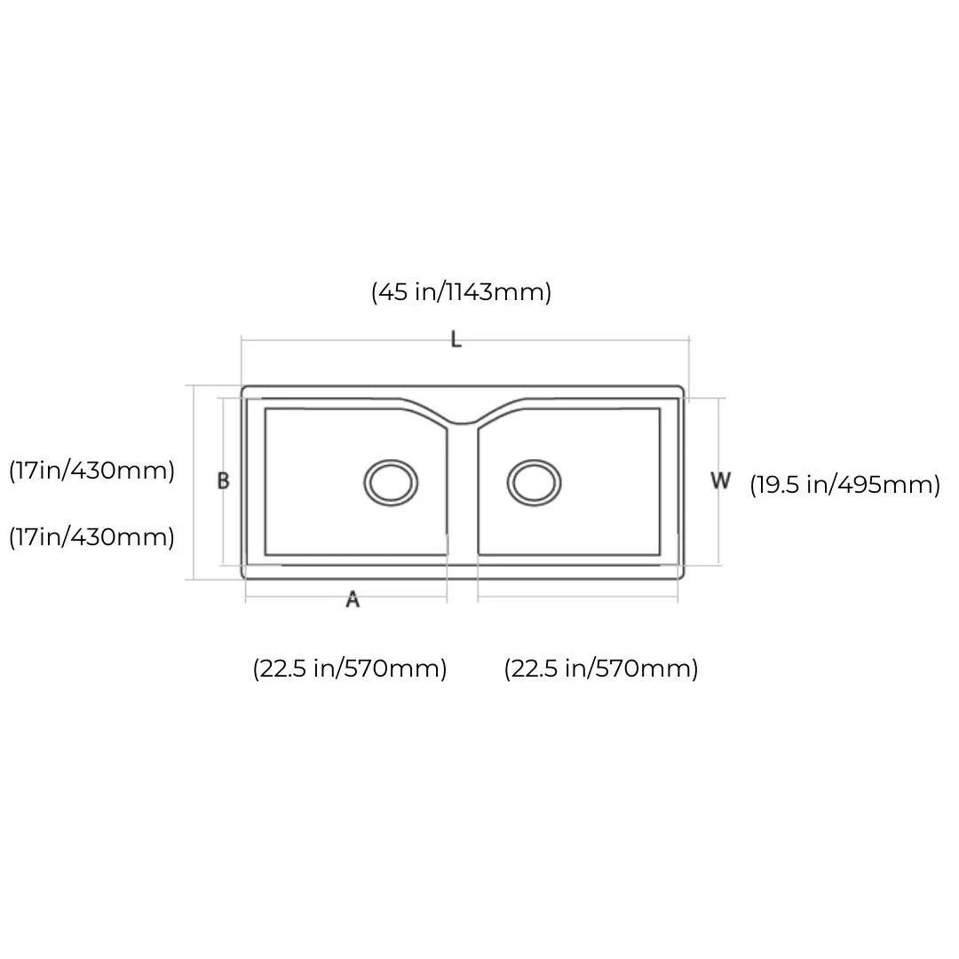 Hindware Quartz Sink Garnet GARNET 45 X 19.5 X 9 ( 45 x 19.5 inches ) - Bronze