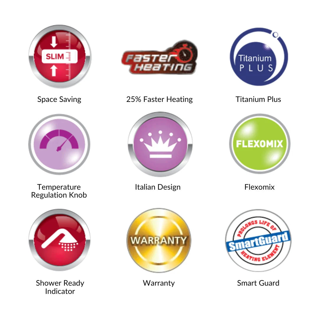 Racold Electric Wall Mounting Vertical 10 Ltr Storage Water Heater ANDRIS UNO 10 in White finish