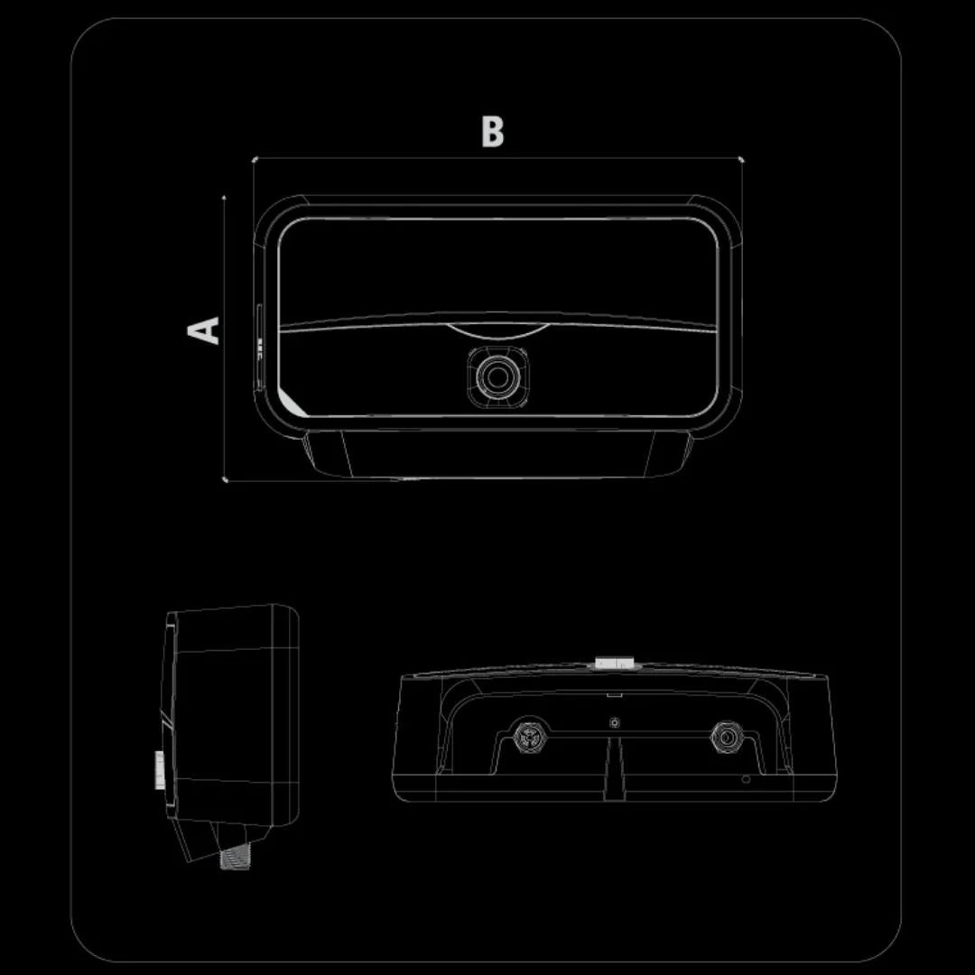 Racold Online Geyser Wall Mounting water Heater AURES 5.5 KW in White finish