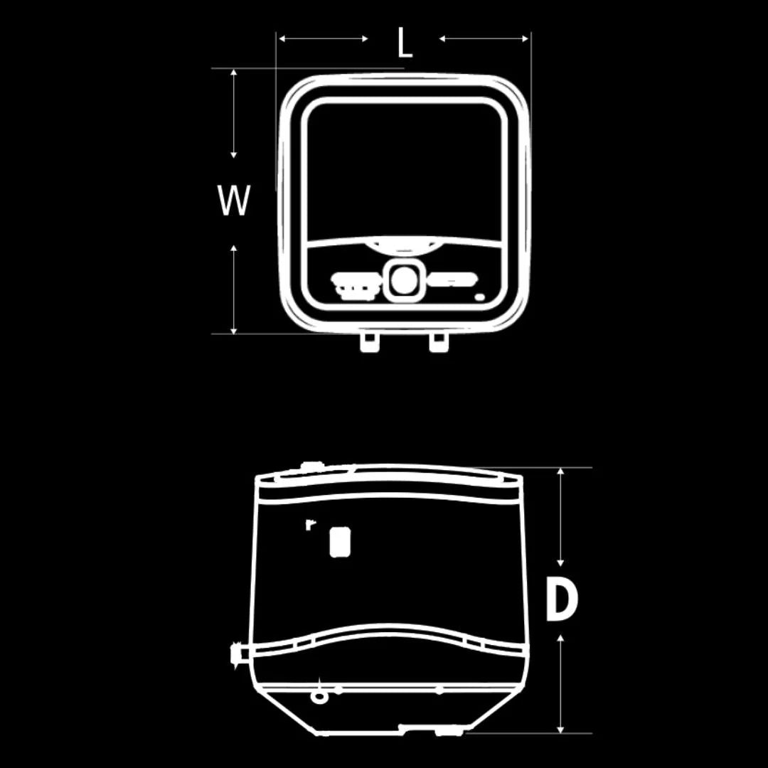 Racold Electric Wall Mounting Vertical 25 Ltr Storage Water Heater OMNIS LUX 25 SANDY in Sandy finish