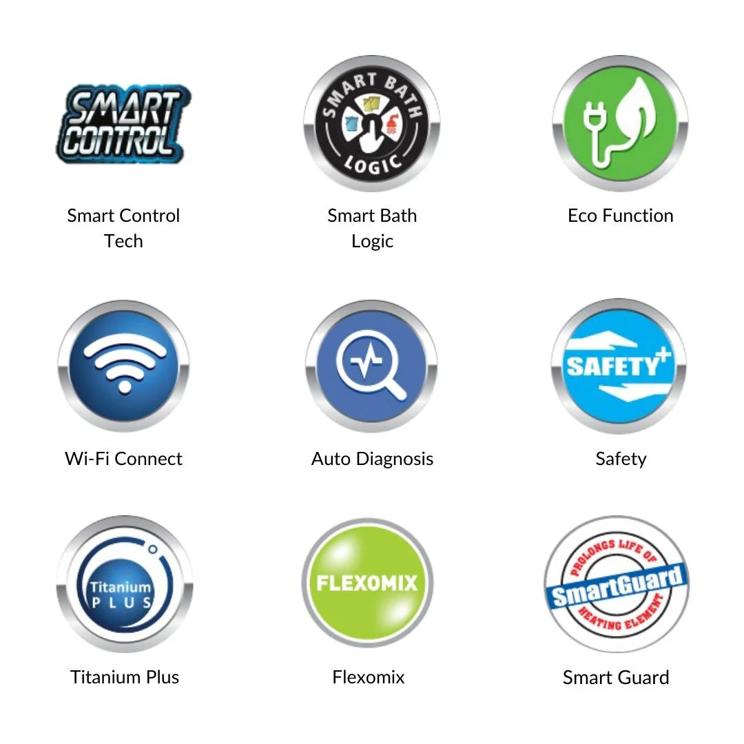 Racold Electric Wall Mounting Vertical 25 Ltr Storage Water Heater OMNIS WI FI 25 in White finish