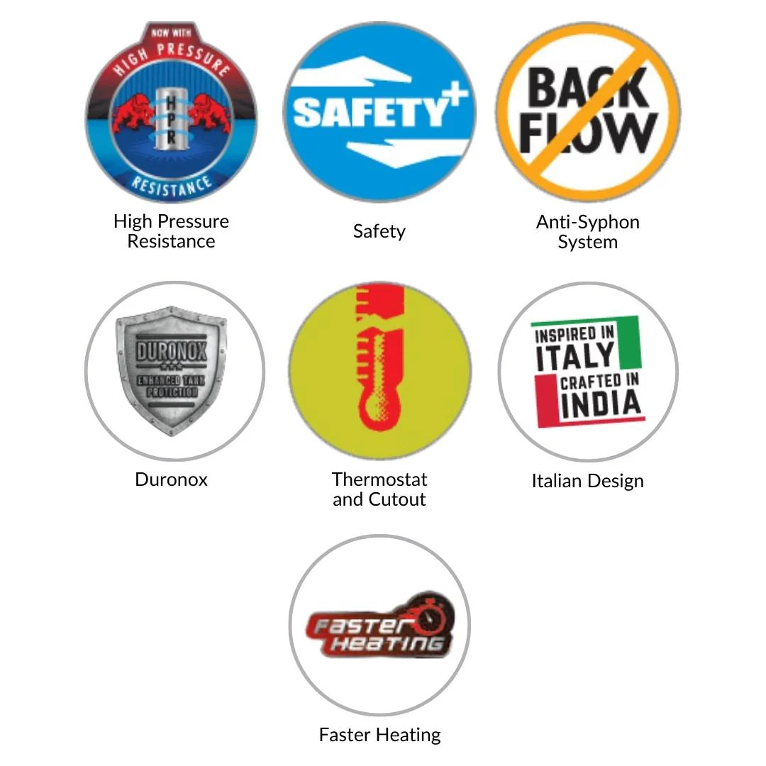 Racold Electric Wall Mounting Vertical 3 Ltr Instant Water Heater PRONTO NEO DURONOX 3 in White finish