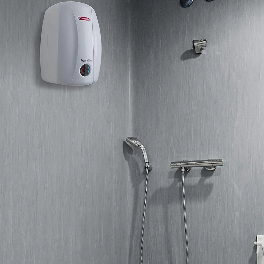 Racold Electric Wall Mounting Vertical 1 Ltr Instant Water Heater PRONTO NEO 1 LTR 4.5 WHITE in White finish