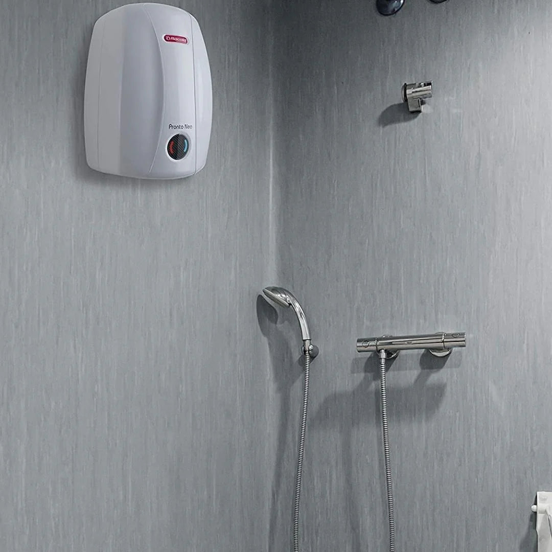 Racold Electric Wall Mounting Vertical 1 Ltr Instant Water Heater PRONTO NEO 1 LTR 3 WHITE in White finish