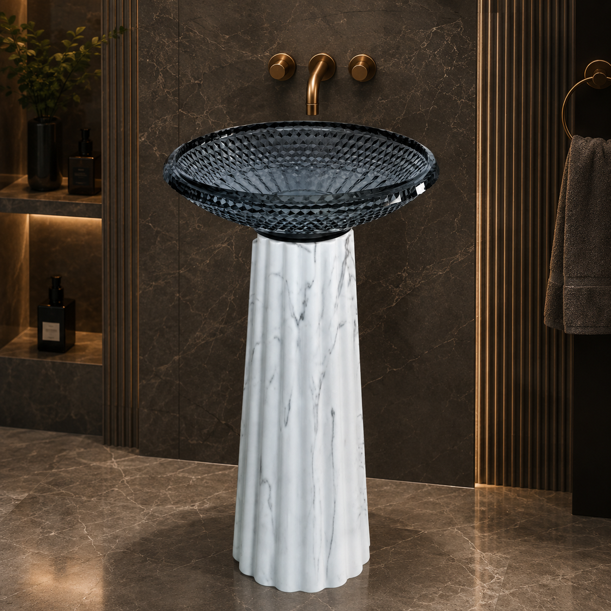 SCUBA ARTIFICIAL STONE PEDESTAL BASIN SC-9374